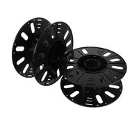 2 Pièces Support pour Bobines de Filament 3d en Plastique ABS Noir 3 Kg | Noyau Creux Monobloc, Rangement Organisé, Échanges Rapides, Compatible Recharges et Bobines pour Impression de Bureau
