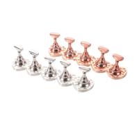 2 Pièces Support pour Capsules de Nail Art en Acrylique, Cœur | Structure Longue Rectangulaire, Bases Magnétiques, Courbe Naturelle du Doigt, pour Faux Ongles et Formation