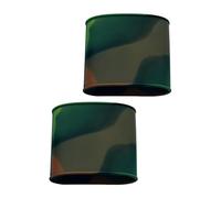 2 Pièces Support Protège-Tibia Football Silicone Bande Maintien Antidérapante Souple Légère Réutilisable Confort Jambe Adaptés pour Sport Collectif Cy, Vert, 8 cm x 8.5 cm