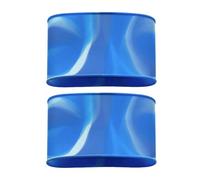 2 Pièces Support Protège-Tibia Football Silicone Bande Maintien Antidérapante Souple Légère Réutilisable Confort Jambe Adaptés pour Sport Collectif Cy, Bleu, 8 cm x 7.5 cm