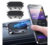 2 pièces support telephone voiture magnetique Peut être ajusté et tourné à 360 degrés Aimant telephone voiture Convient au support de téléphone de voiture sur le tableau de bord accessoire voiture.