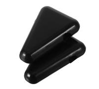 2 Pièces Support Triangle en Silicone à Diapason Noir | Pte-fourchette Silicone, Bloc Porte-fourche Compact, Voyage et Extérieur, Prise Sûre, Nettoyage Facile