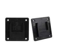 2 Pièces Supports de Batterie 18V Mur de Support de Machine avec Trous de Vis à Tête Fraisée Pour Outil Electrique (noir)