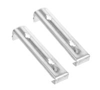2 Pièces Supports de Gouttière en Alliage D'aluminium | Argenté, Résistance à L'oxydation Extérieure, Installation Facile, Usage Jardin et Villa, Structure Ferme