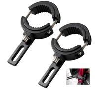 2 Pièces Supports de Phare Moto Universels,Fixations de Lampe en Aluminium Ajustables CNC pour Phare Antibrouillard et LED,Compatibles avec Tubes de 40 mm à 62 mm,Installation Facile Sans Perçage