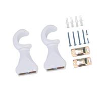 2 pièces supports de tringle à rideau en bois ouverts monture de en bois de de base pour poteaux de draperie de fenêtre de