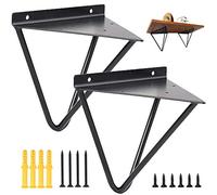 2 Pièces Supports D'étagère, Supports D'étagère Murale, Support Étagère Mural Rétro en Métal, Utilisé pour le Salon étagère Cuisine Chambre étude Salle de Bain