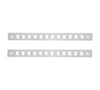 2 Pièces Supports Métalliques pour Étagères de Réfrigérateur 8, 6 | Congélateur Commercial et Réfrigérateurs de Supermarché, Support Stable, Argenté, Lot de Pièces Détachées