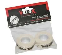 2 pièces sur carte fond de jante tresse adhesif Velox 16 mm Blanc