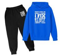 2 PièCes SurvêTement Ensemble Enfant Fille Sweat-Shirt à Capuche Et Pantalon De Sport Costume Joggers Automne Hiver Sportwear Style Quotidien Décontracté Confortable Pour L'EntraîNement RandonnéE