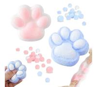 2 Pièces Taba Squishy Cat Paw Squeeze Toys, Jouets Squishy Patte de Chat, Jouet à Presser en Forme de Pattes de Chat, Jouet À Presser, Jouets Anti-Stress pour Enfants et Adultes