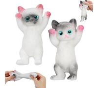2 Pièces Taba Squishy Kit, Fufu Squishy, Squishy Anti-Stress, Taba Squishy Patte, Taba Squishy Chat, Squishy Giants, Anti-Stress Jouets de Chat