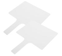 2 Pièces Tableau Blanc Acrylique Effaçable à Sec, Double Face Poignée | Élèves et Enseignants, Usage en riture au Marqueur, Nettoyage Rapide, Design Minimaliste