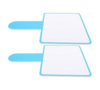 2 Pièces Tableau Blanc Effaçable à Sec avec Poignée, Simple Face | Mousse Légère, Lisible pour Évaluations et Classe, Portable, pour Juges et Étudiants