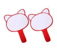 2 Pièces Tableau Blanc Effaçable à Sec Simple Face | Panneau à Main pour Enchères, Mousse Pratique, Écriture Effaçable, Usage Arbitre et Jury