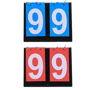 2 Pièces Tableau Bord Sportif, Marqueur Portatif, Tableau Bord des Sports à Chiffres, Convient pour Afficher les Rrésultats du jeu