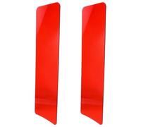 2 Pièces Tableau de Coloration Capillaire Rouge en Acrylique | Design Translucide, Répartition Uniforme des Mèches, Usage Balayage, Outil Professionnel pour Coiffeurs