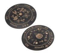 2 Pièces Tableau de Divination Bois Planchette de Pendule Bois pour Jeux de Voyance et Accessoires Métaphysiques Décoration Vintage pour Maison et