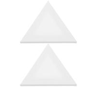 2 Pièces Tableau de Peinture Créative Triangle Blanc