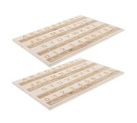 2 Pièces Tableau D'entraînement au Braille, Lettres en Relief | Surface Lisse sans Bavures, Coins Arrondis, Apprentissage Tactile, pour Classes et Instruction à Domicile Couleur Aléatoire