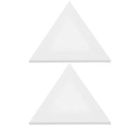 2 Pièces Tableau en Coton Triangulaire Blanc pour Peinture DIY