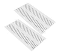 2 Pièces Tableau Magnétique Blanc Effaçable Flexible | Caoutchouc Acrylique, Surface Lisse Écrivable, Placement Mobile, pour Frigo la Cuisine et Esquisses Musicales