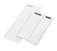 2 Pièces Tableau Magnétique Effaçable Blanc, Listes et Rappels | Film D’effacement, Support Souple Aimanté, Surface Lisse, Réutilisable, pour Portes Métalliques et Maison
