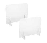 2 Pièces Tableau Mémo Acrylique Transparent Réutilisable | Acrylique, Design Simple, Facile à Nettoyer, Usage Cuisine et Divers Emplacements, pour Notes et Signalisation