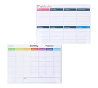 2 Pièces Tableau Mémo Magnétique Effaçable pour Réfrigérateur