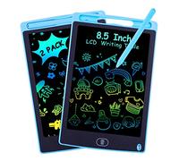 2 Pièces Tablette d'écriture LCD de 8.5Pouces, Tablette Dessin Enfants, Ardoise Magique, Table Dessin Enfant Coloré, Jouet Educatif de 2-7 Ans Filles et Garçons Bleu +Bleu