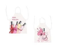 2 Pièces Tablier De Vernis à Ongles Tablier De Ménage s De Bouchers De Serveuse Noir De Chef à La Taille Se Réconcilier Lin En Coton Serveur Hommes Et Femmes