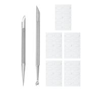 2 Pièces Tabliers Tunel Heavy, 5 Parties De Papier De Verre, Outil De Métal De Pelage, Ensemble De Pose D'Outils De Réparation D'Ongles