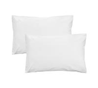 2 Pièces Taie d'oreiller 50% Coton et 50% Polyester Extra Douce et Respirante, Hypoallergénique, Lavable, Anti-acariens - 50x70cm