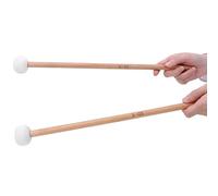 2 pièces tambour maillet blanc feutre tambour bâton accessoires d'instruments de musique anti-dérapant bâtons de Percussion pour timbales caisse claire