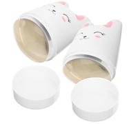 2 Pièces Tampon à Ongles Lapin en Silicone, Outil Manucure Blanc | Nail Art Rapide Ongles et Autres Objets, Acrylique, Forme Lapin, Usage Anniversaire et Fête des Mères