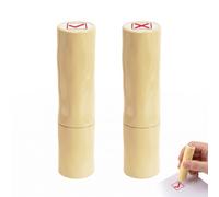 2 Pièces Tampon Check & Croix Set - Pour Enseignants Correction Devoirs et Approbation Bureau Quotidien, Impression Claire Durable, Résistant à la Déformation
