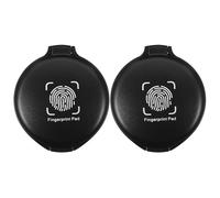 2 Pièces Tampon Encreur Portable Rouge à Base D’éponge, Compact | ABS et Écume, Couvercle Protecteur, Résultats Nets sans Traces, pour Formulaires et Enregistrements