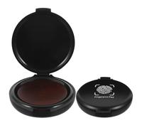 2 Pièces Tampon Encreur Portable Rouge en Écume ABS | Compact Couvercle Protecteur, pour Bureau, Artisanat, Signature Notaire et Documents