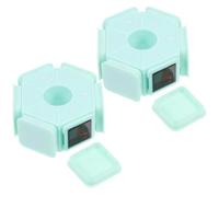 2 Pièces Tampon Six Faces PP Vert Clair pour Commentaires, Papier | Lot Unique, Usage Scrapbooking et Loisirs Créatifs, sans Bavure, pour Élèves et Enseignants, Format Pratique