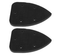 2 Pièces Tampon Triangulaire pour Ponceuse, 5 Trous, Coussinet Mousse | Fibre Polyester, Surface Texturée, Pose Rapide sans Outil, Bords Résistants aux Replis, pour Papier Abrasif