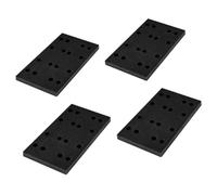 2 pièces tampons de ponçage en mousse souple 80x133mm tampon de support d'interface tampon tampon à crochet et boucle for ponceuse Festool RTS 400 RS 400 RTSC 400(4)