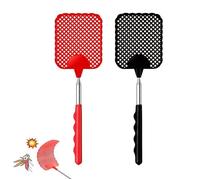 2 Pièces Tapette à Mouches Extensible, Lutte Antiparasitaire Manuelle, Contrôle des Ravageurs Manuel avec Poignée Télescopique