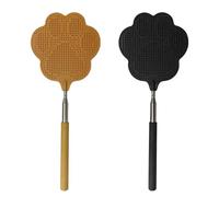 2 Pièces Tapette à Mouches, Tapette à Moustiques, Tapette à Mouches Rétractable, Piège à Mouches, Anti-Moustiques Pour Mouches, Guêpes, Insectes, Etc., Noir, Kaki