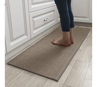 2 Pièces Tapis Cuisine, Tapis de Cuisine Devant Evier Lavable Antidérapant en caoutchouc et Lavable, Jute Tapis Cuisine Devant Evier Tapis Cuisine Lin Tapis Cuisine Antidérapant Tapis Cuisine