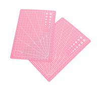 2 Pièces Tapis de Découpe A5 Auto-cicatrisant Double Face | Lignes de Mesure Gravées avec Précision, Format Rose Abs, pour Journaling et Scrapbooking
