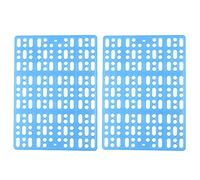 2 Pièces Tapis de Lapin pour Cages Lapin Cochon d ' Inde Hamster et Autres Petits Animaux Tapis de Trou Prévenir les Maladies de la Peau des Animaux de Compagnie Tapis de Cage de Lapin pour Pieds