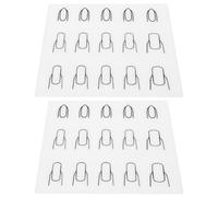 2 Pièces Tapis de Manucure en Silicone Blanc Antidérapant | Surface Réutilisable Goût, pour Techniciens Débutants, Salon