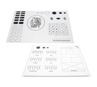 2 Pièces Tapis de Manucure Lavable en Silicone pour Ongles | Surface Anti Éclaboussures, Format Portable pour Table, Ateliers, Formation et Décors Personnalisés