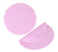 2 pièces tapis de pâtisserie en Silicone tapis de roulage de pâte rond tapis de pâtisserie antiadhésif feuille de doublure de comptoir pour support de plateau tournant
