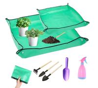 2 Pièces Tapis de Rempotage pour Plantes avec Mini Kit Jardinage,pour Jardin Rempotage Plantes Succulentes Semis.
